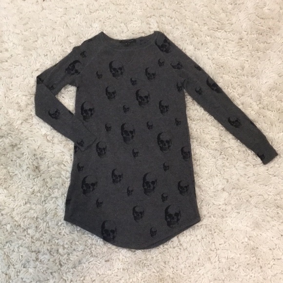 skull sweater dress